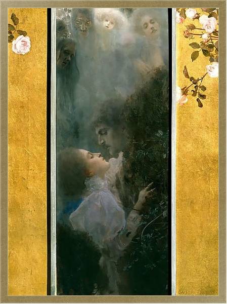Постер Любовь с типом исполнения На холсте в раме в багетной раме 1727.1110
