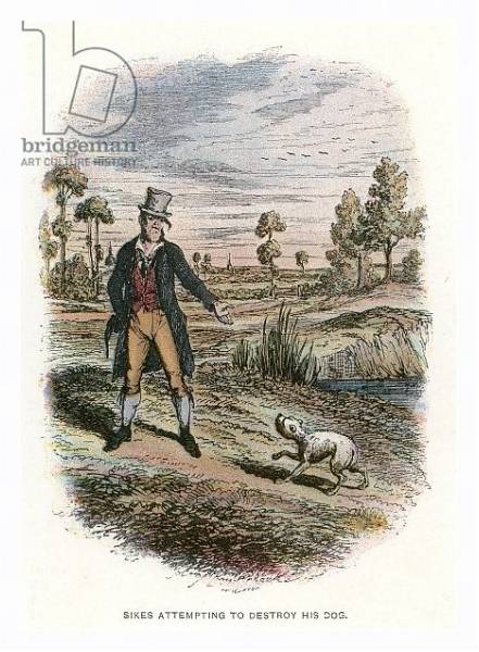 Постер Illustration for Oliver Twist с типом исполнения На холсте в раме в багетной раме 221-03