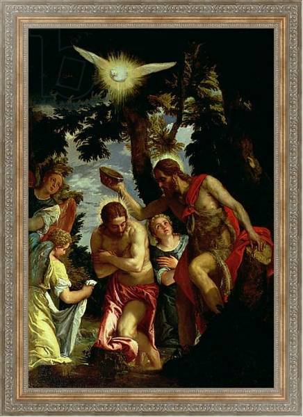 Постер The Baptism of Christ 3 с типом исполнения На холсте в раме в багетной раме 484.M48.310