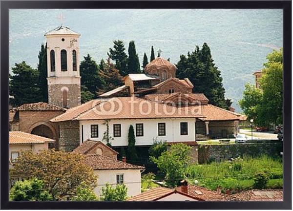 Постер Македония. Охрид с типом исполнения На холсте в раме в багетной раме 221-01