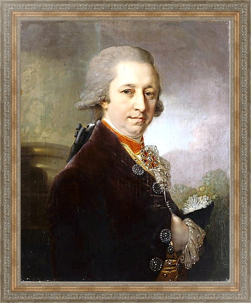 Постер Портрет И.М.Яковлева 2 с типом исполнения На холсте в раме в багетной раме 484.M48.310