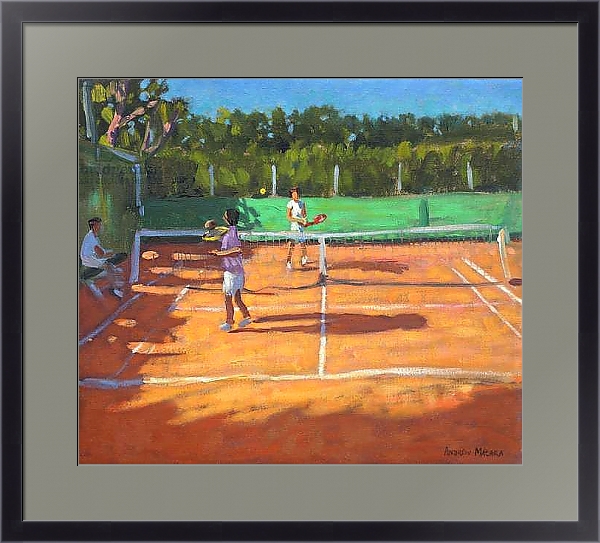 Постер Tennis practise ,Cap d’adge,France,2013, с типом исполнения Под стеклом в багетной раме 221-01