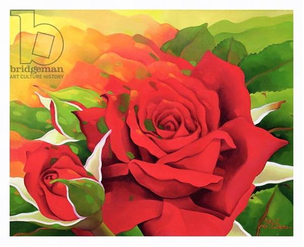 Постер The Roses in the Festival of Light, 2003 с типом исполнения На холсте в раме в багетной раме 221-03
