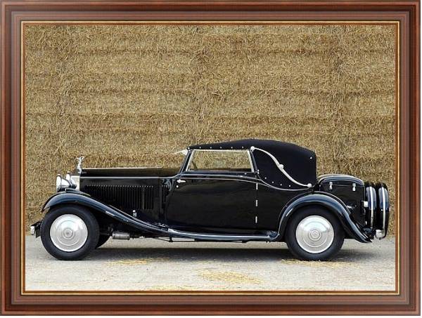 Постер Rolls-Royce 20 25 Drophead Coupe '1932 с типом исполнения На холсте в раме в багетной раме 35-M719P-83
