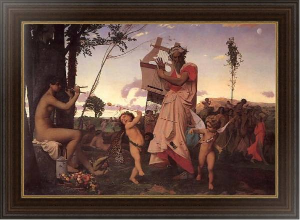 Постер Anacreon, bacchus et lamour с типом исполнения На холсте в раме в багетной раме 1.023.151