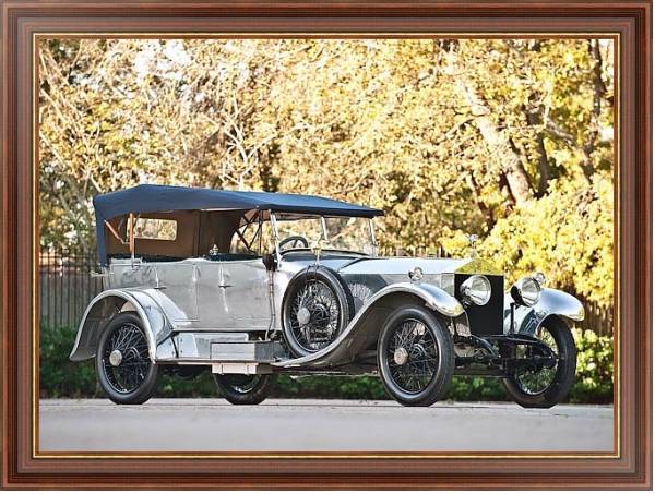 Постер Rolls-Royce Silver Ghost 40 50 Torpedo Phaeton '1921 с типом исполнения На холсте в раме в багетной раме 35-M719P-83