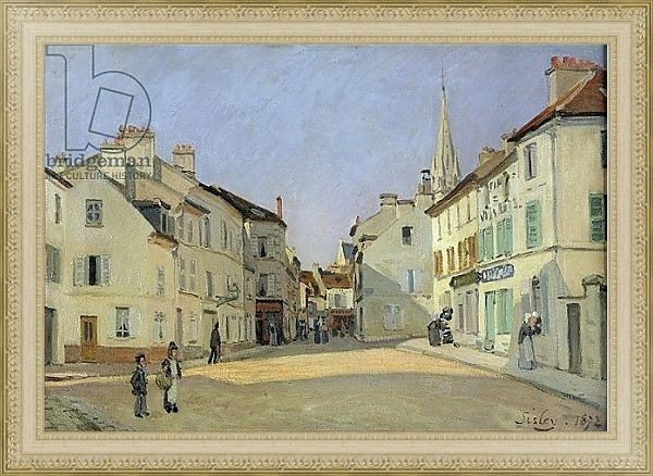 Постер Rue de la Chaussee at Argenteuil, 1872 с типом исполнения На холсте в раме в багетной раме 484.M48.725