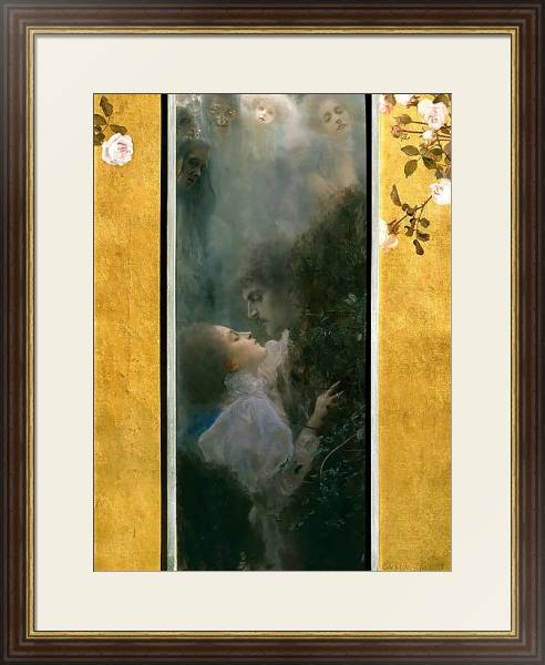 Постер Любовь с типом исполнения Под стеклом в багетной раме 1.023.036