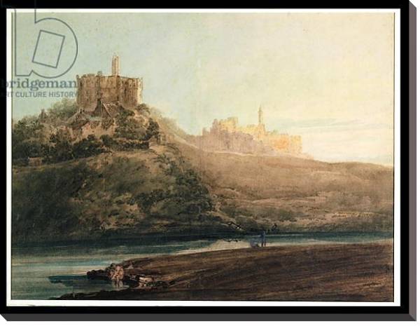 Постер Warkworth Castle, Northumberland, c.1798 с типом исполнения На холсте без рамы