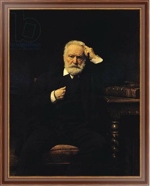Постер Portrait of Victor Hugo 1879 с типом исполнения На холсте в раме в багетной раме 35-M719P-83