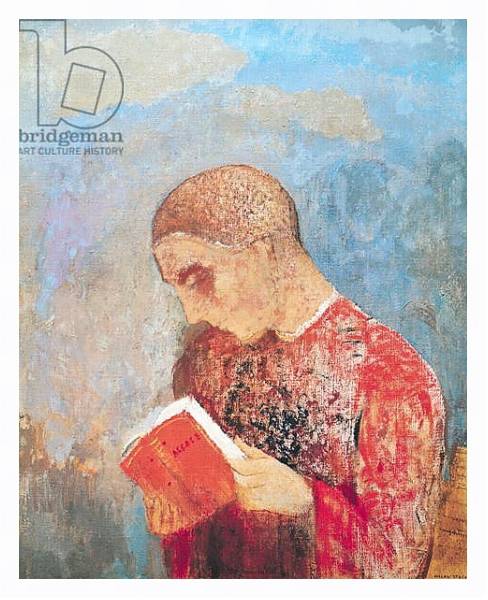 Постер Alsace or, Monk Reading, c.1914 с типом исполнения На холсте в раме в багетной раме 221-03