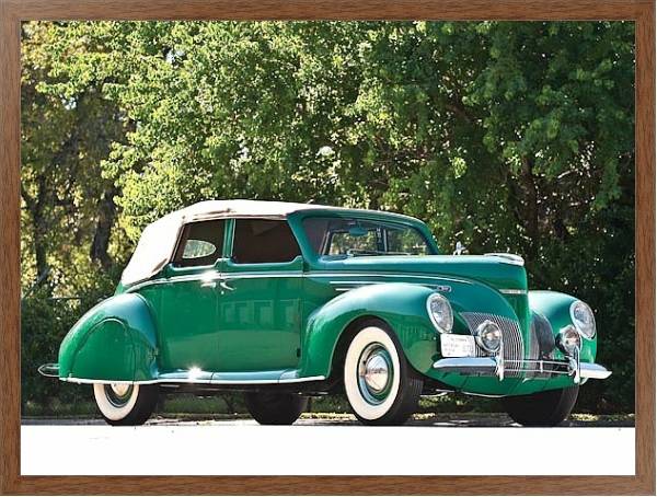 Постер Lincoln Zephyr Convertible Sedan '1939 с типом исполнения На холсте в раме в багетной раме 1727.4310