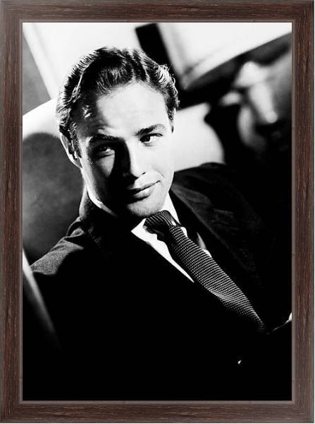 Постер Brando, Marlon 6 с типом исполнения На холсте в раме в багетной раме 221-02