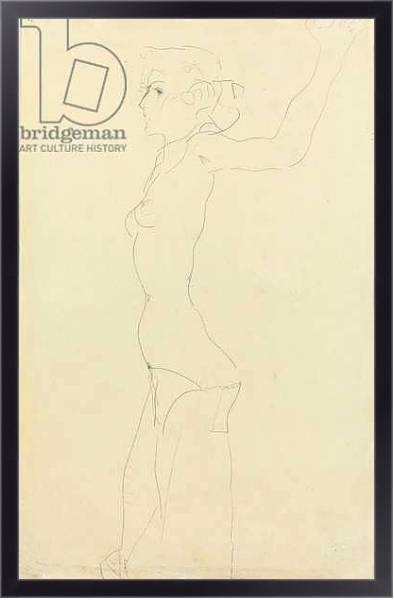 Постер Female Nude; Madchenakt, 1911 1 с типом исполнения На холсте в раме в багетной раме 221-01