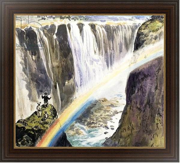 Постер Dr Livingstone seeing the Victoria Falls с типом исполнения На холсте в раме в багетной раме 1.023.151