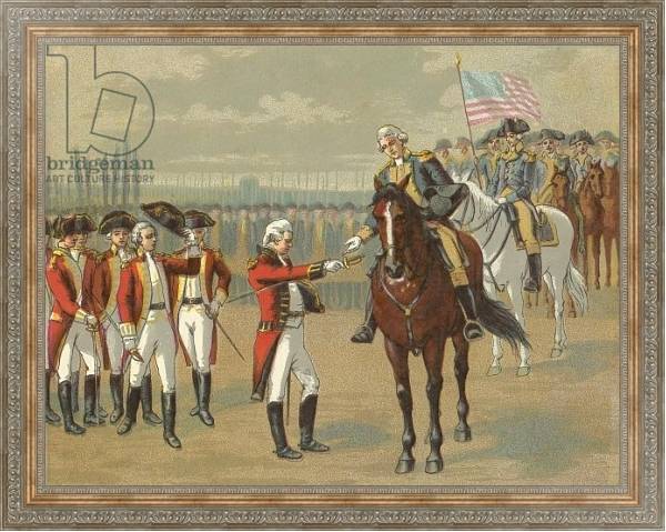 Постер The Surrender of Cornwallis с типом исполнения На холсте в раме в багетной раме 484.M48.310
