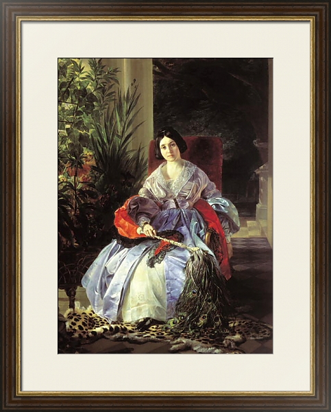 Постер Портрет светлейшей княгини Елизаветы Павловны Салтыковой. 1841 с типом исполнения Под стеклом в багетной раме 1.023.036