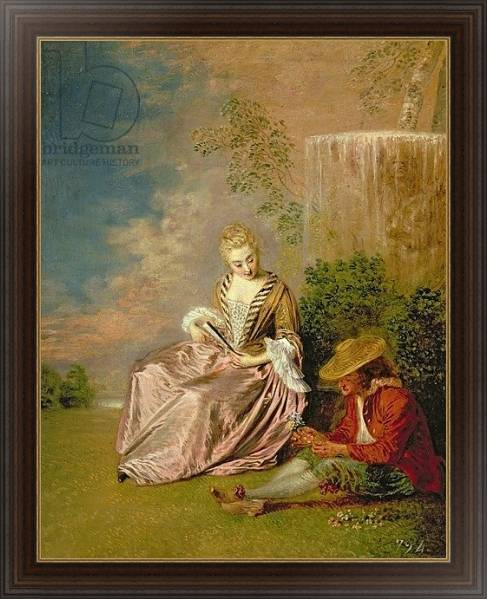 Постер The Shy Lover, 1718 с типом исполнения На холсте в раме в багетной раме 1.023.151