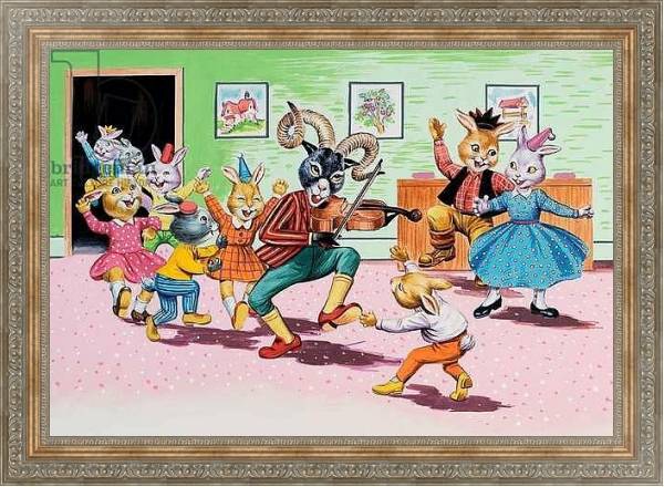 Постер A party at Brer Rabbit's House с типом исполнения На холсте в раме в багетной раме 484.M48.310