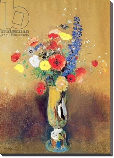 Постер Wild flowers in a Long-necked Vase, c.1912 с типом исполнения На холсте без рамы