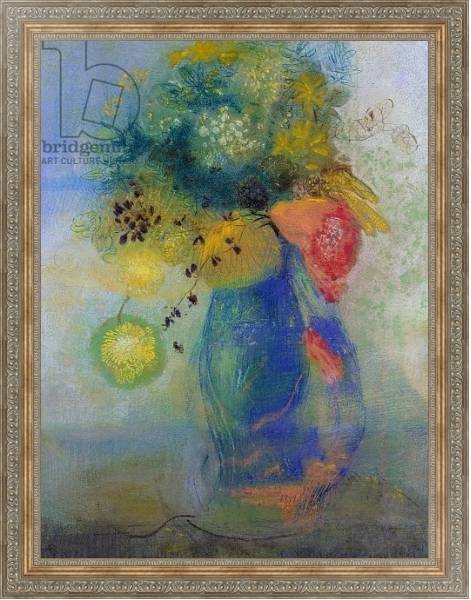 Постер Vase of flowers 3 1 с типом исполнения На холсте в раме в багетной раме 484.M48.310