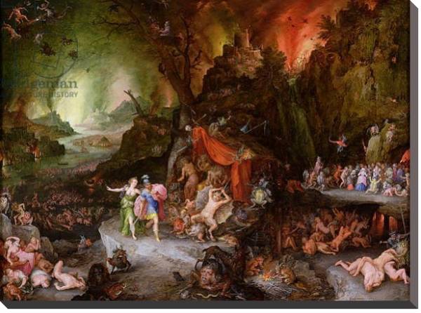 Постер Aeneas and the Sibyl in the Underworld, 1598 с типом исполнения На холсте без рамы