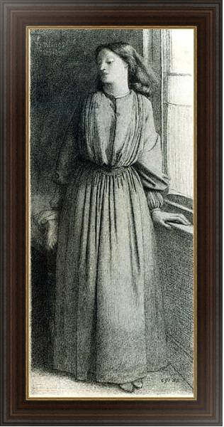 Постер Elizabeth Siddal, May 1854 с типом исполнения На холсте в раме в багетной раме 1.023.151