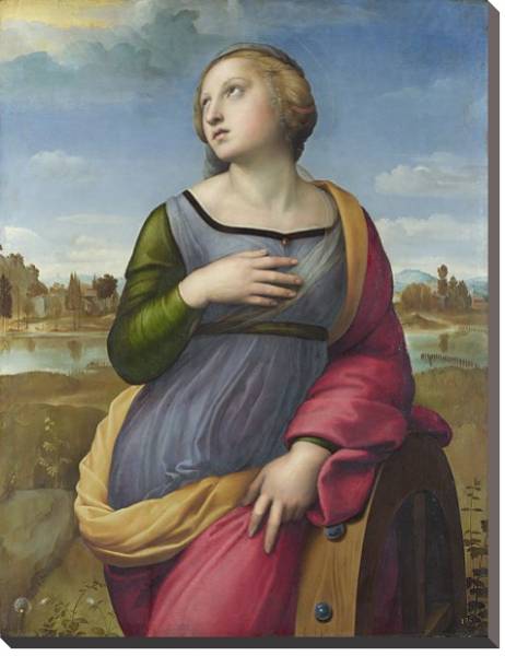 Постер Святая Катерина из Александрии с типом исполнения На холсте без рамы