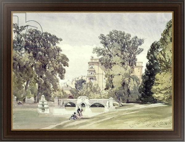 Постер West End of the Serpentine, Kensington Gardens с типом исполнения На холсте в раме в багетной раме 1.023.151