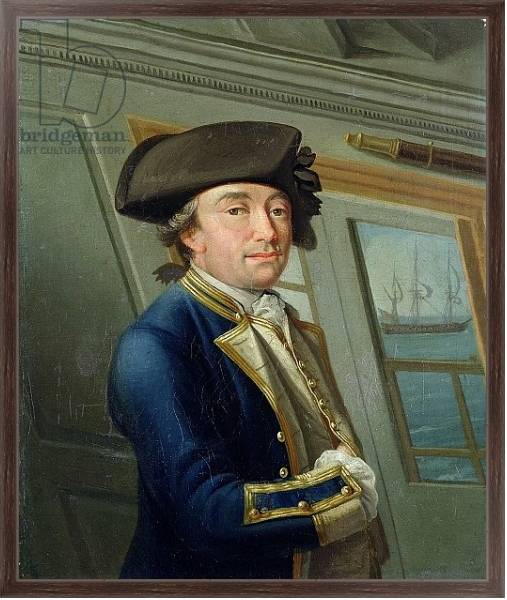 Постер Portrait of Captain William Locker 1769 с типом исполнения На холсте в раме в багетной раме 221-02