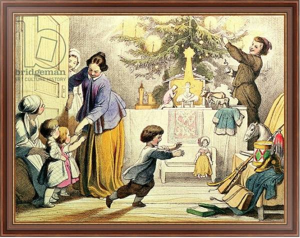 Постер Decorating the Christmas Tree с типом исполнения На холсте в раме в багетной раме 35-M719P-83