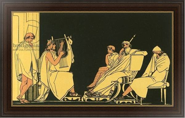 Постер Ulysses weeps at the song of Demodocus с типом исполнения На холсте в раме в багетной раме 1.023.151