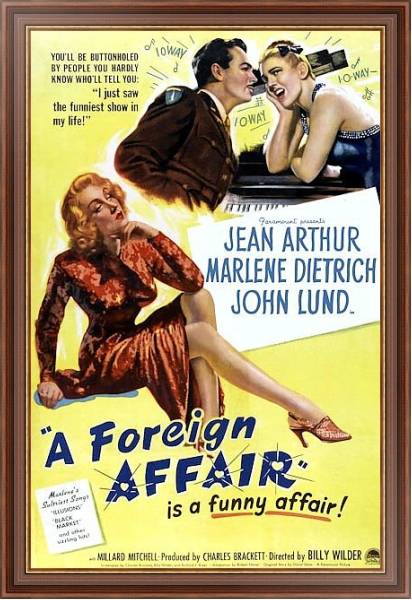 Постер Poster - A Foreign Affair с типом исполнения На холсте в раме в багетной раме 35-M719P-83