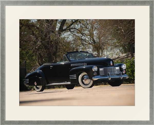 Постер Cadillac Sixty-Two Convertible Coupe by Fleetwood '1941 с типом исполнения Под стеклом в багетной раме 1727.2510