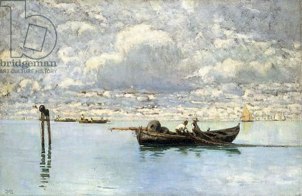 Постер On the Venetian Lagoon, с типом исполнения На холсте без рамы