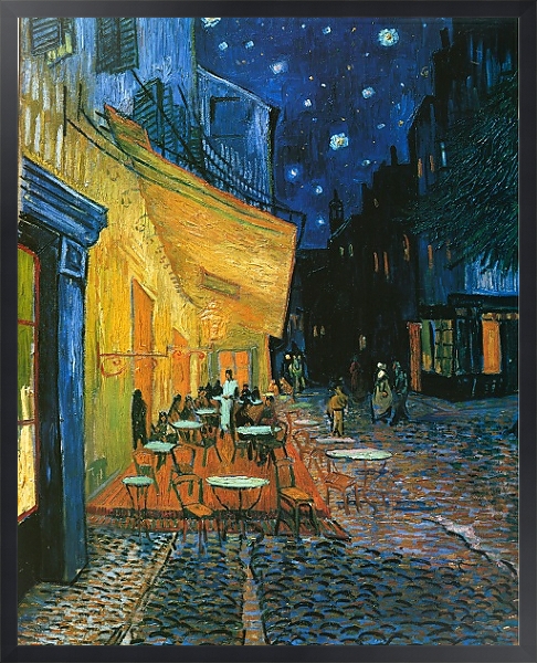 Постер Ночное кафе с типом исполнения На холсте в раме в багетной раме 1727.8010