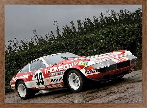 Постер Ferrari 365 GTB 4 Daytona Competizione (Series 3) '1973 с типом исполнения На холсте в раме в багетной раме 1727.4310