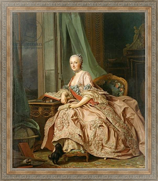 Постер Anastasia Ivanovna, Countess of Hessen-Homberg, Princess Trubetskoy, 1757 с типом исполнения На холсте в раме в багетной раме 484.M48.310