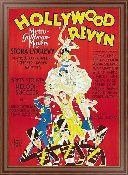 Постер Poster - Hollywood Revue Of 1929, The с типом исполнения На холсте в раме в багетной раме 35-M719P-83