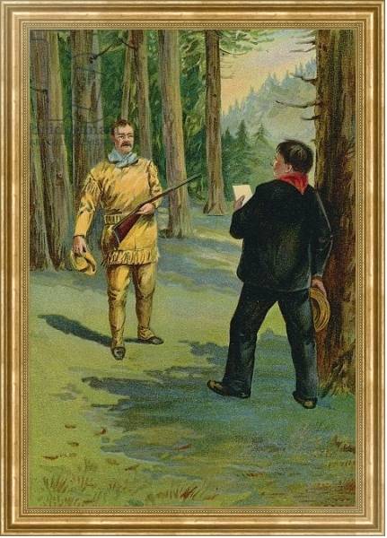 Постер Theodore Roosevelt summoned to the bedside of the dying President с типом исполнения На холсте в раме в багетной раме NA033.1.051