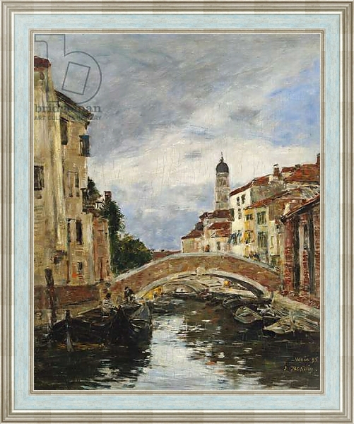 Постер A Small Venetian Canal, 1895 с типом исполнения На холсте в раме в багетной раме NA053.0.114