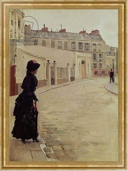 Постер Waiting, Rue de Chateaubriand, Paris с типом исполнения На холсте в раме в багетной раме NA033.1.051