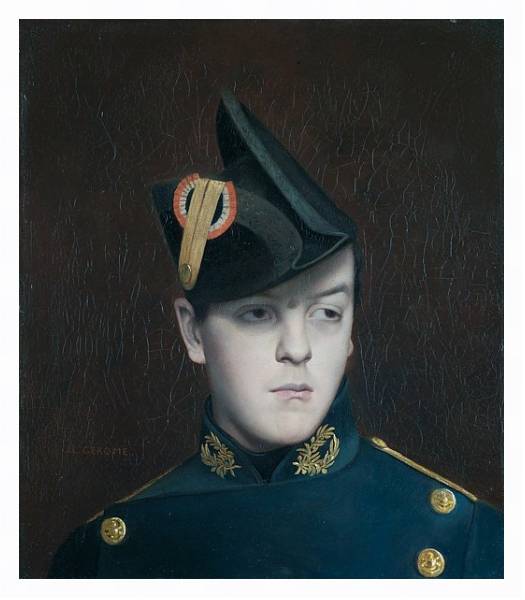 Постер Портрет Армана Жерома с типом исполнения На холсте в раме в багетной раме 221-03