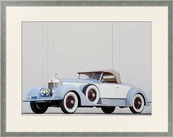 Постер Rolls-Royce Phantom I Playboy Roadster '1927 с типом исполнения Под стеклом в багетной раме 1727.2510