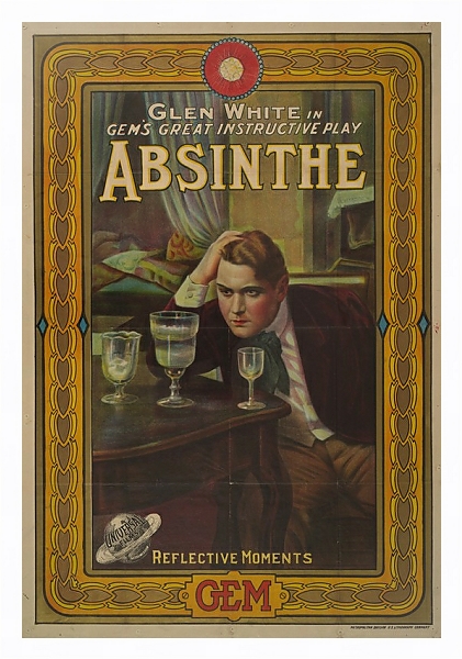 Постер Glen White in Gem& great instructive play, Absinthe Reflective moments с типом исполнения На холсте в раме в багетной раме 221-03
