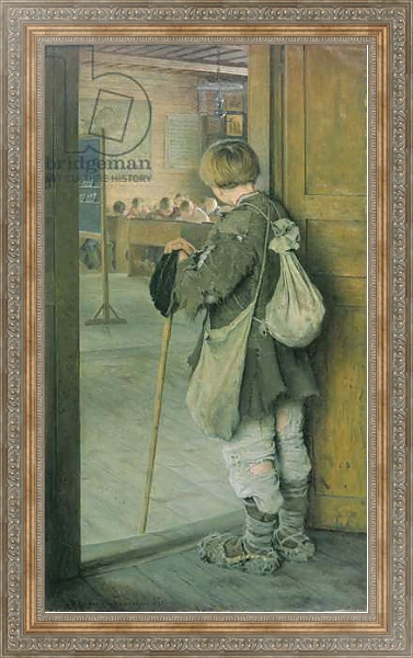 Постер On the School Threshold с типом исполнения На холсте в раме в багетной раме 484.M48.310