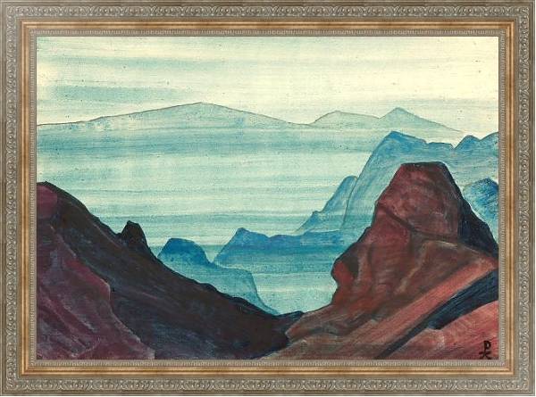 Постер Гималаи. Этюд 2 с типом исполнения На холсте в раме в багетной раме 484.M48.310