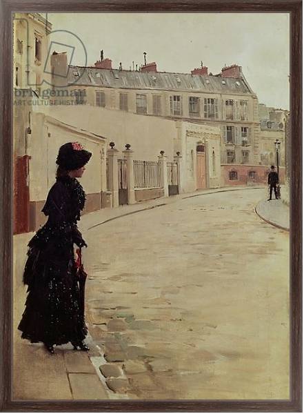 Постер Waiting, Rue de Chateaubriand, Paris с типом исполнения На холсте в раме в багетной раме 221-02
