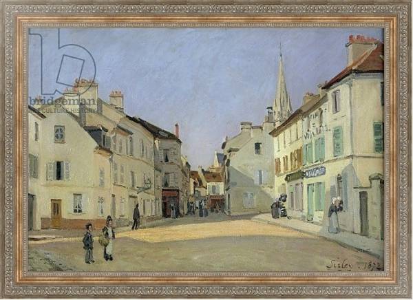 Постер Rue de la Chaussee at Argenteuil, 1872 с типом исполнения На холсте в раме в багетной раме 484.M48.310