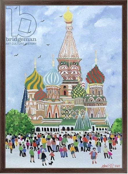 Постер St. Basil's Cathedral, Red Square, 1995 с типом исполнения На холсте в раме в багетной раме 221-02